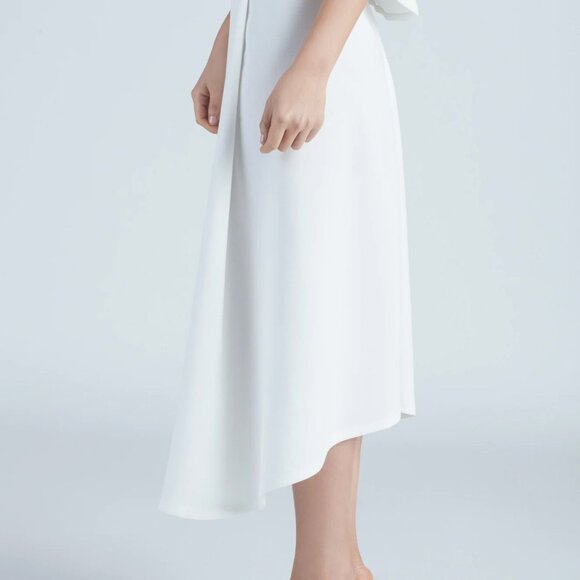 KAAREM Stream Deep Pleated Midi Skirt Suối - Picture 3 of 4